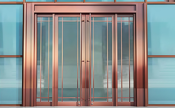 策勒玻璃地弹门